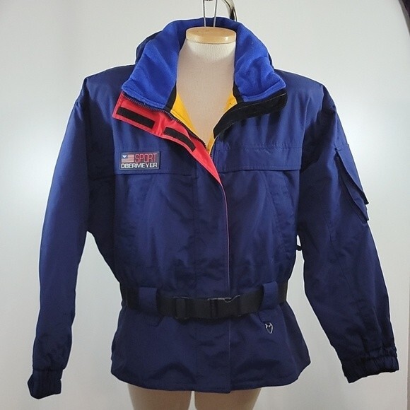 OBERMEYER Vintage Belted Ski Jacket size 14 - Picture 1 of 13
